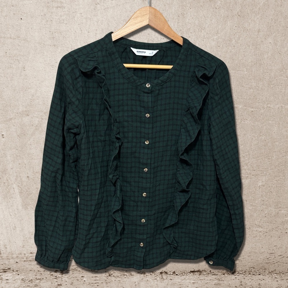 -bundle 3 or more Sonoma Plaid Blouse